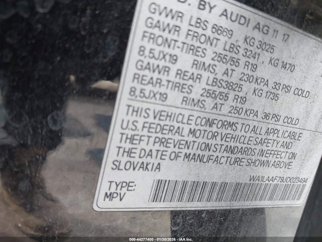 2018 AUDI Q7 WA1LAAF79JD023494 Photo 8