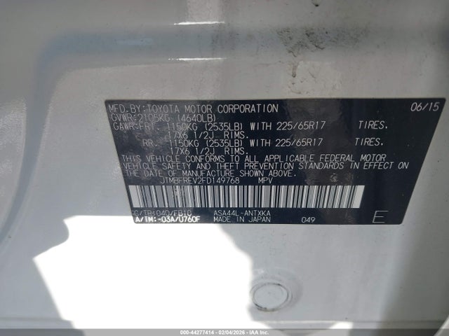Toyota RAV4 LE 2015 JTMBFREV2FD149768 Image 9