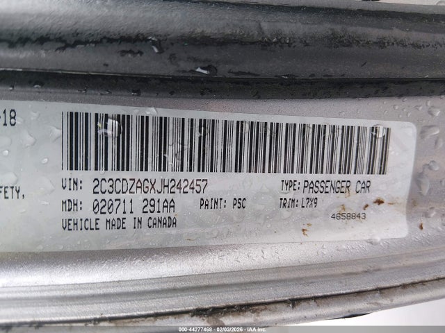 2018 DODGE CHALLENGER 2C3CDZAGXJH242457 Photo 8