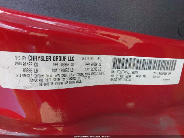 2012 FIAT 500 3C3CFFAR9CT186810 Photo 8