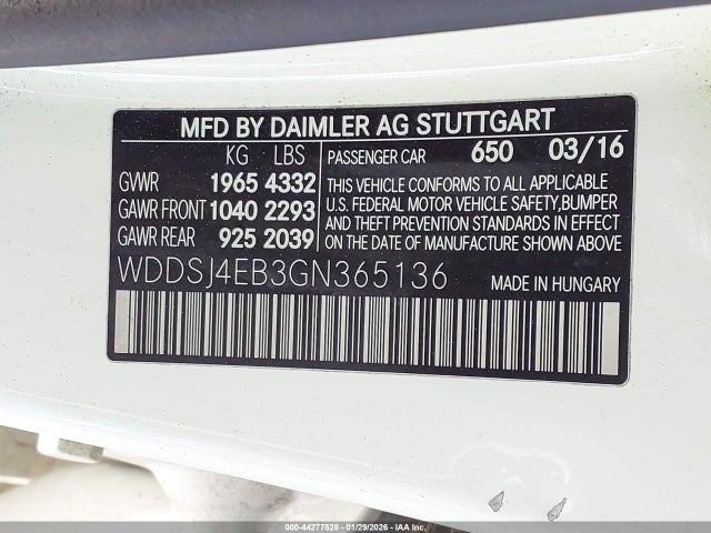 Mercedes-Benz CLA 250 2016 WDDSJ4EB3GN365136 Image 9