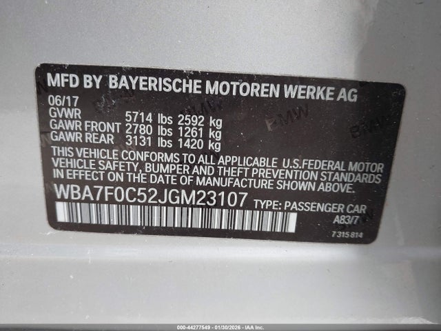2018 BMW 750I WBA7F0C52JGM23107 Photo 8