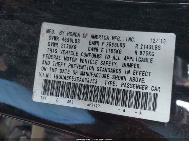 2014 ACURA TL 19UUA8F52EA005753 Photo 8