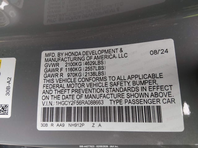 2024 HONDA ACCORD HYBRID 1HGCY2F56RA088663 Photo 8