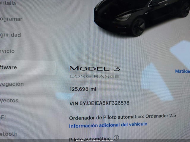 2019 TESLA MODEL 3 5YJ3E1EA5KF326578 Photo 6