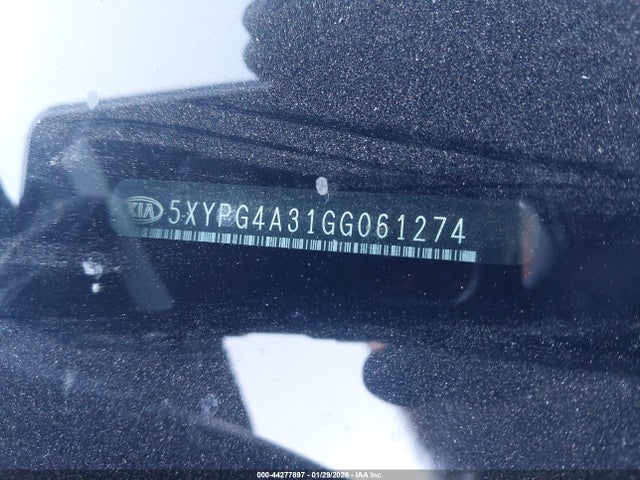 5XYPG4A31GG061274 KIA Sorento 2.4l Lx