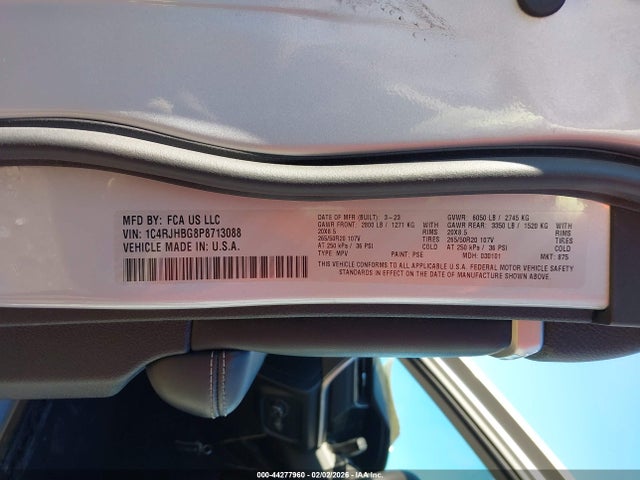 2023 JEEP GRAND CHEROKEE 1C4RJHBG8P8713088 Photo 8