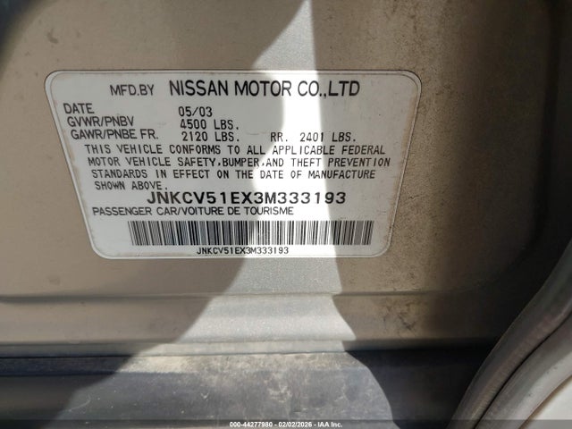 2003 INFINITI G35 JNKCV51EX3M333193 Photo 8