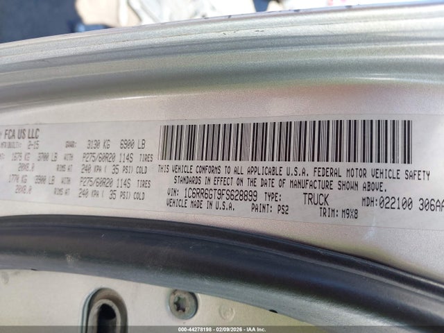 1C6RR6GT9FS628899 RAM 1500 Big Horn