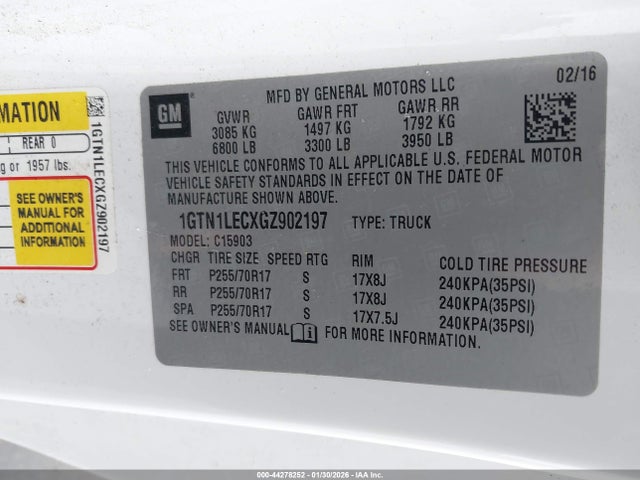 1GTN1LECXGZ902197 GMC SIERRA 1500