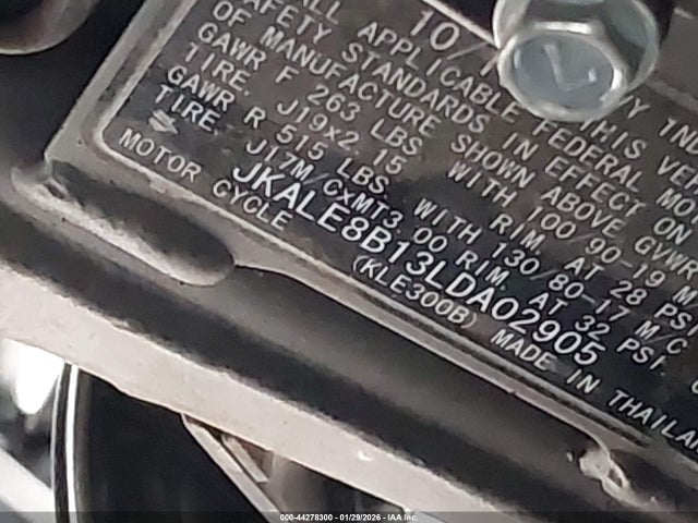 JKALE8B13LDA02905 Kawasaki Kle300 B