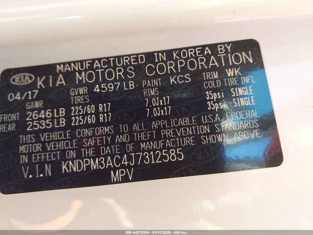 2018 KIA SPORTAGE KNDPM3AC4J7312585 Photo 8