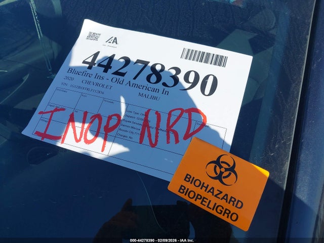 1G1ZB5ST8LF112836 Chevrolet Malibu Fwd Ls