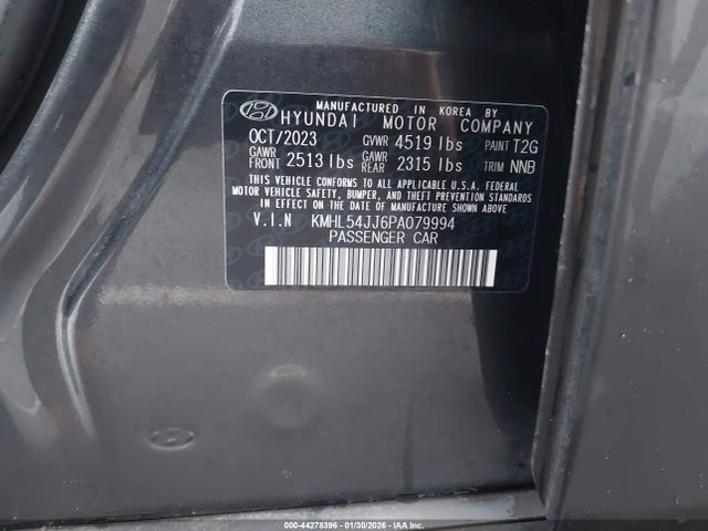 KMHL54JJ6PA079994 Hyundai Sonata Hybrid Limited