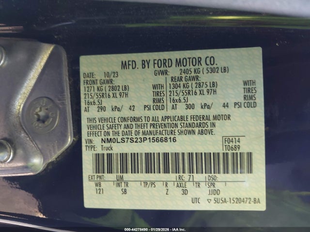 Ford Transit Connect Xl 2023 NM0LS7S23P1566816 Image 9