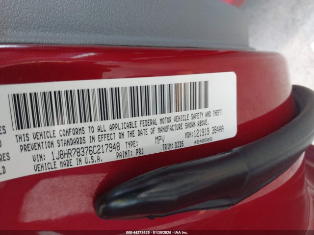 Продаж на аукціоні авто 2006 Jeep Grand Cherokee Srt8, vin: 1J8HR78376C217948, номер лоту: 44278525