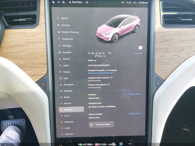 5YJXCAE25JF109479 Tesla Model X 100d/75d/p100d