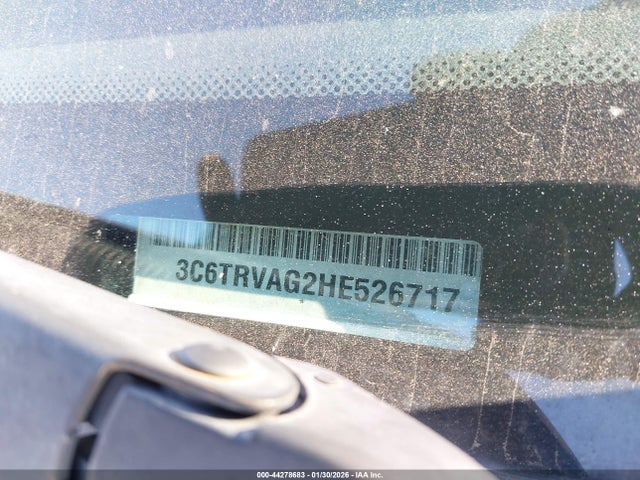 3C6TRVAG2HE526717 RAM Promaster 1500 Low Roof 136 Wb