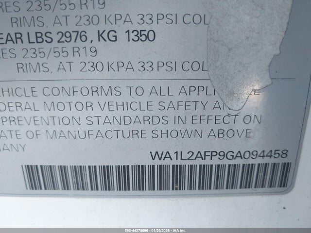 2016 AUDI Q5 WA1L2AFP9GA094458 Photo 8