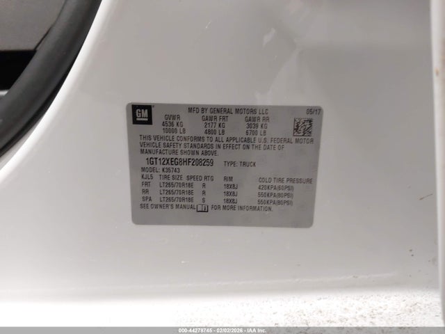 1GT12XEG8HF208259 GMC Sierra 3500hd Slt
