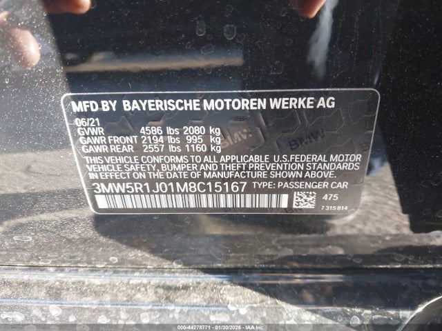 3MW5R1J01M8C15167 BMW 330I