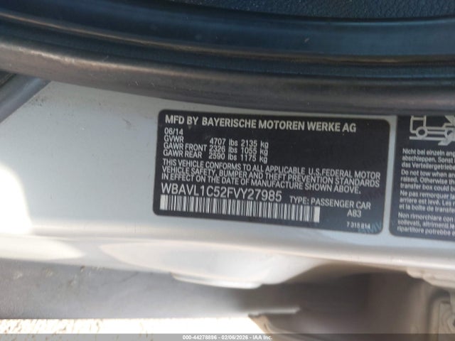 WBAVL1C52FVY27985 BMW X1 Xdrive28i