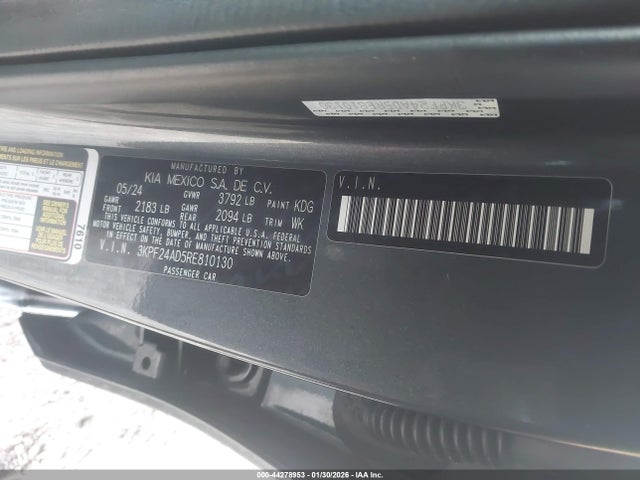 3KPF24AD5RE810130 KIA Forte Lxs
