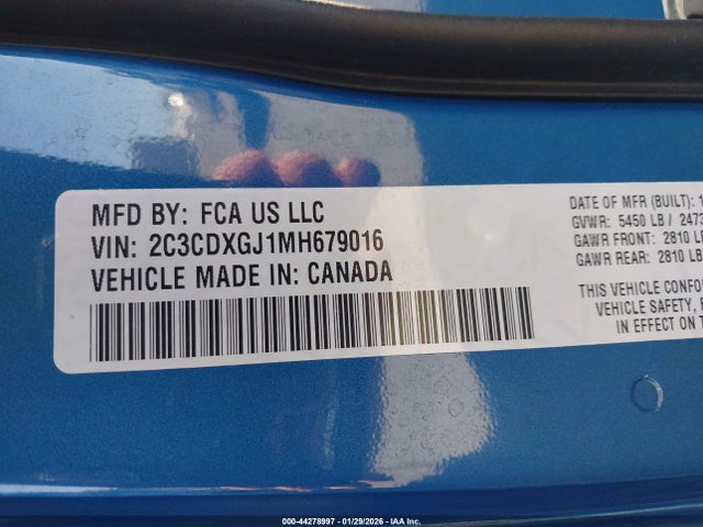 2021 DODGE CHARGER 2C3CDXGJ1MH679016 Photo 8