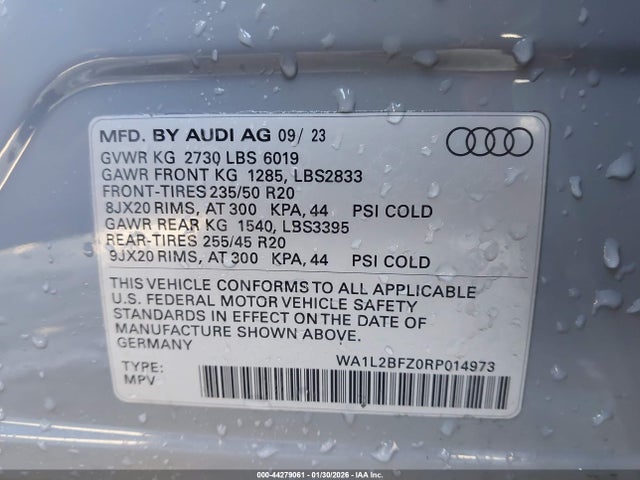 2024 AUDI Q4 E-TRON WA1L2BFZ0RP014973 Photo 8