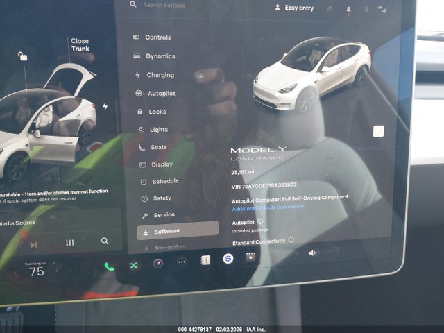 Продажа на аукционе авто 2024 Tesla Model Y Rwd, vin: 7SAYGDED1RA333873, номер лота: 44279137