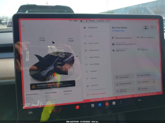 Aukcja sprzedaży 2023 Tesla Model Y Awd/long Range Dual Motor All-wheel Drive, vin: 7SAYGDEE3PF898764, numer aukcji: 44279189