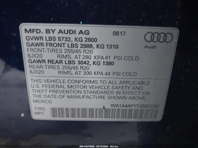 2018 AUDI SQ5 WA1A4AFY7J2022282 Photo 8