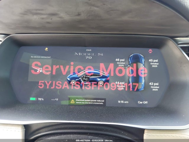 2015 TESLA MODEL S 5YJSA1S13FF099117 Photo 6