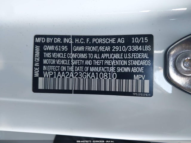 2016 PORSCHE CAYENNE WP1AA2A23GKA10810 Photo 8