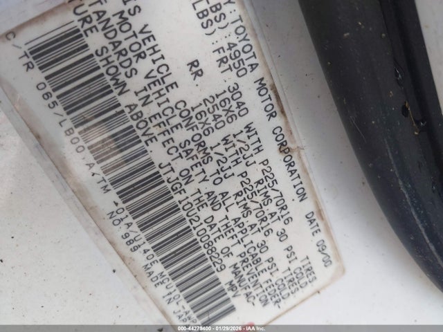 2001 LEXUS RX 300 JTJGF10U210088229 Photo 8