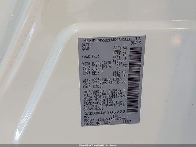2019 INFINITI QX60 5N1DL0MM4KC506272 Photo 8