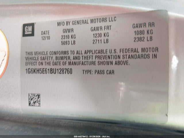 2011 CADILLAC DTS 1G6KH5E61BU128760 Photo 8