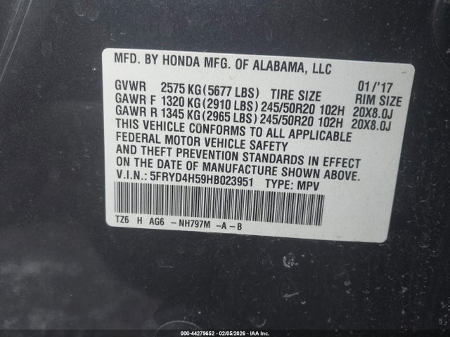 2017 ACURA MDX 5FRYD4H59HB023951 Photo 8