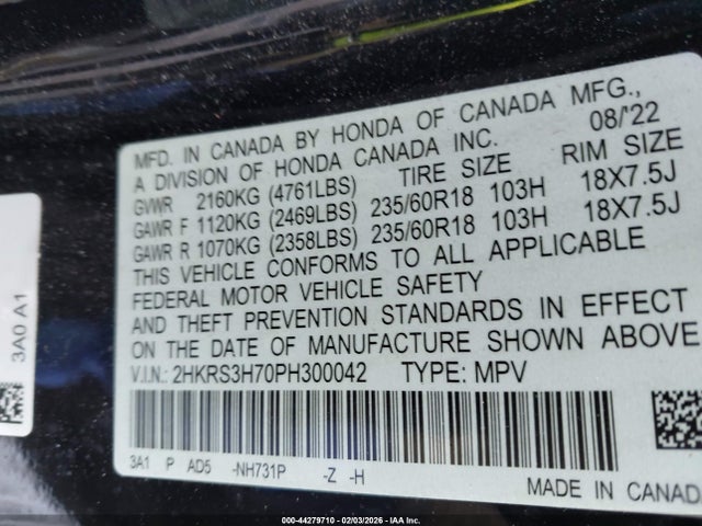 2023 HONDA CR-V 2HKRS3H70PH300042 Photo 8