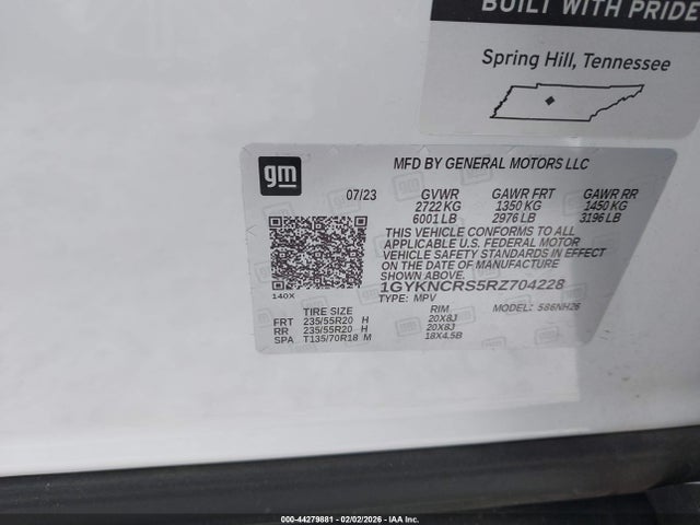 2024 CADILLAC XT5 1GYKNCRS5RZ704228 Photo 8