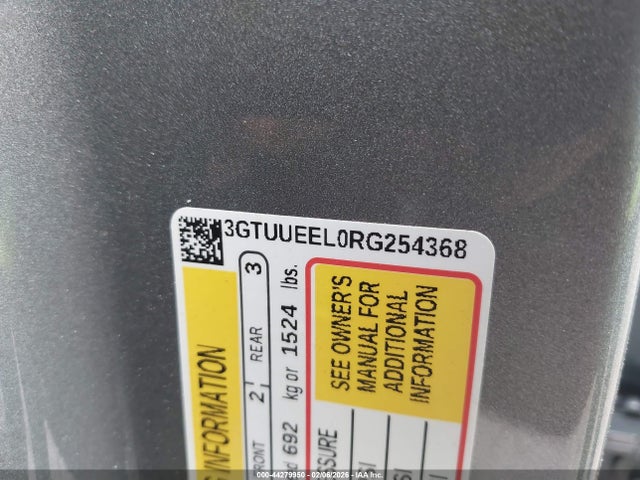 3GTUUEEL0RG254368 GMC Sierra 1500 At4