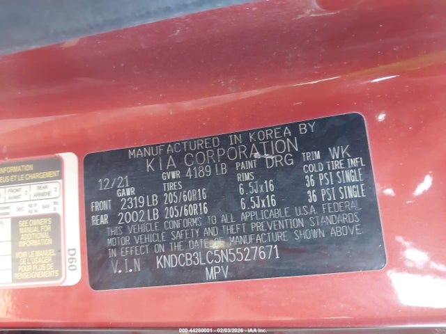 2022 KIA NIRO KNDCB3LC5N5527671 Photo 8