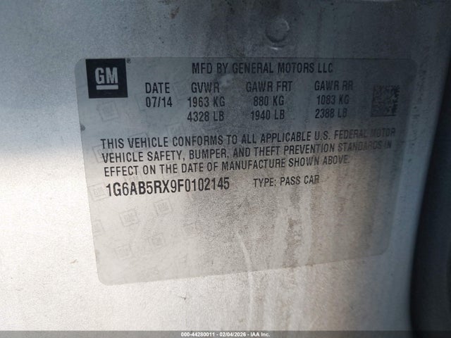 2015 CADILLAC ATS 1G6AB5RX9F0102145 Photo 8