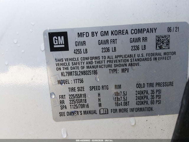 2022 CHEVROLET TRAILBLAZER KL79MTSL2NB025186 Photo 8