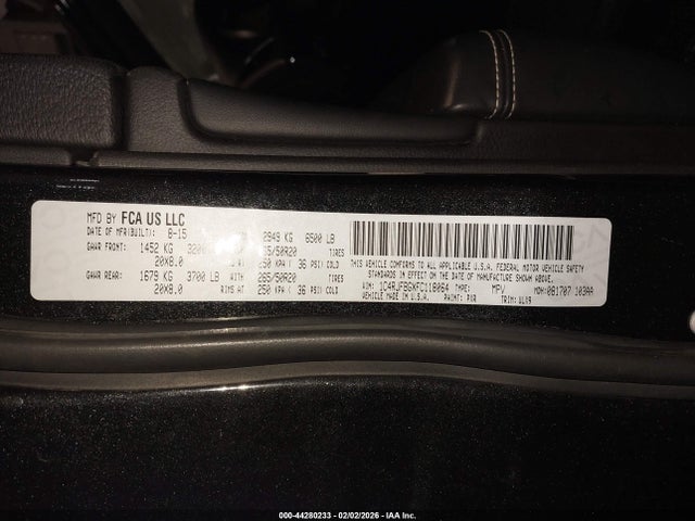 Aukcja sprzedaży 2015 Jeep Grand Cherokee Limited, vin: 1C4RJFBGXFC118064, numer aukcji: 44280233