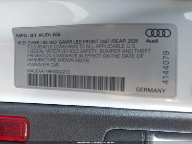 2024 AUDI A4 WAUEAAF49RN004273 Photo 8