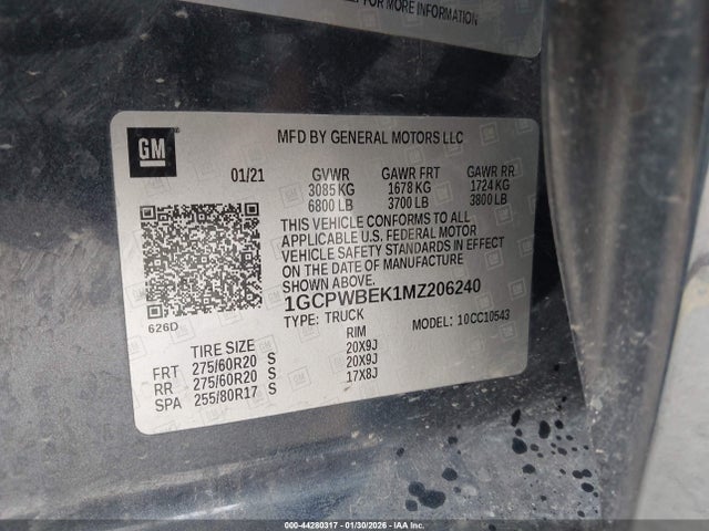 1GCPWBEK1MZ206240 Chevrolet Silverado 1500 2wd Short Bed Custom