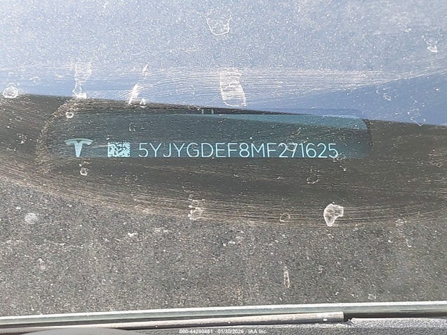 Продаж на аукціоні авто 2021 Tesla Model Y Performance Dual Motor All-wheel Drive, vin: 5YJYGDEF8MF271625, номер лоту: 44280461