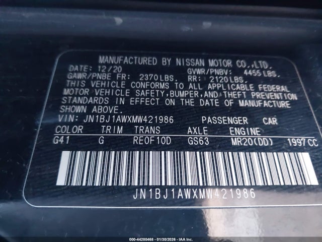 2021 NISSAN ROGUE SPORT JN1BJ1AWXMW421986 Photo 8
