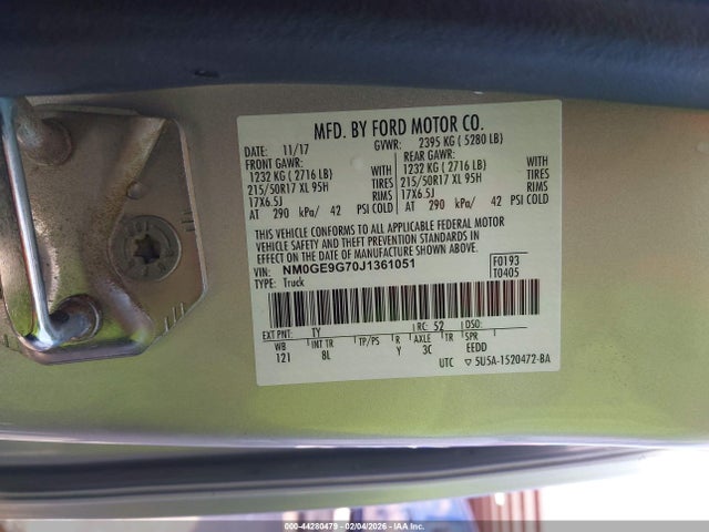 Ford Transit Connect Titanium 2018 NM0GE9G70J1361051 Image 9